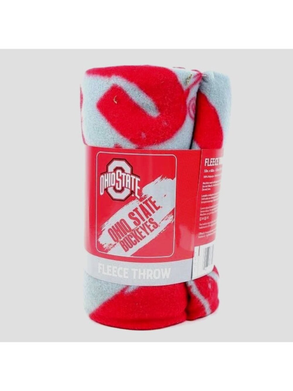 Ohio State Buckeyes Team Blanket Fleece Soft Throw NCAA Licensed NWT